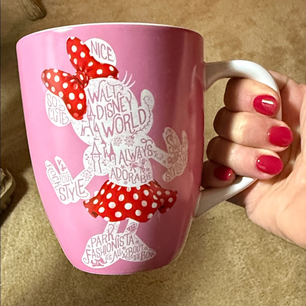 Disney Pink and Red Minnie Mouse Mug